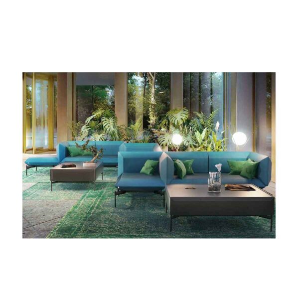 مبل اداری 1 نفره دسته ال چپ مدل Puzzle هلگر - Image 4