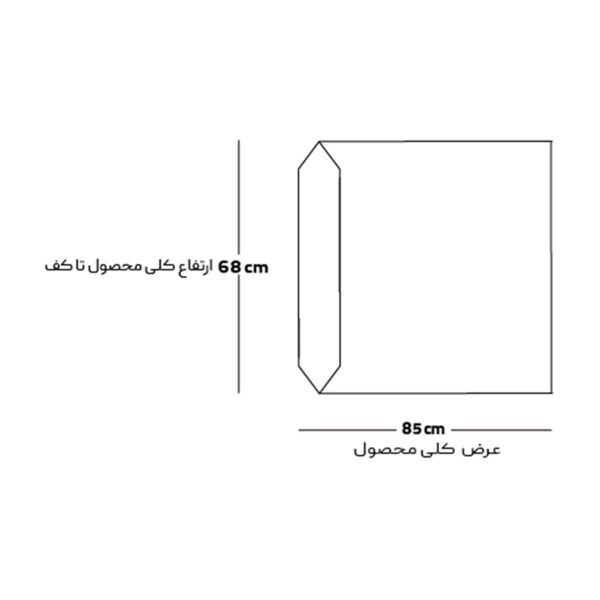 مبل اداری 1 نفره دسته چپ مدل Puzzle‌ هلگر - Image 3