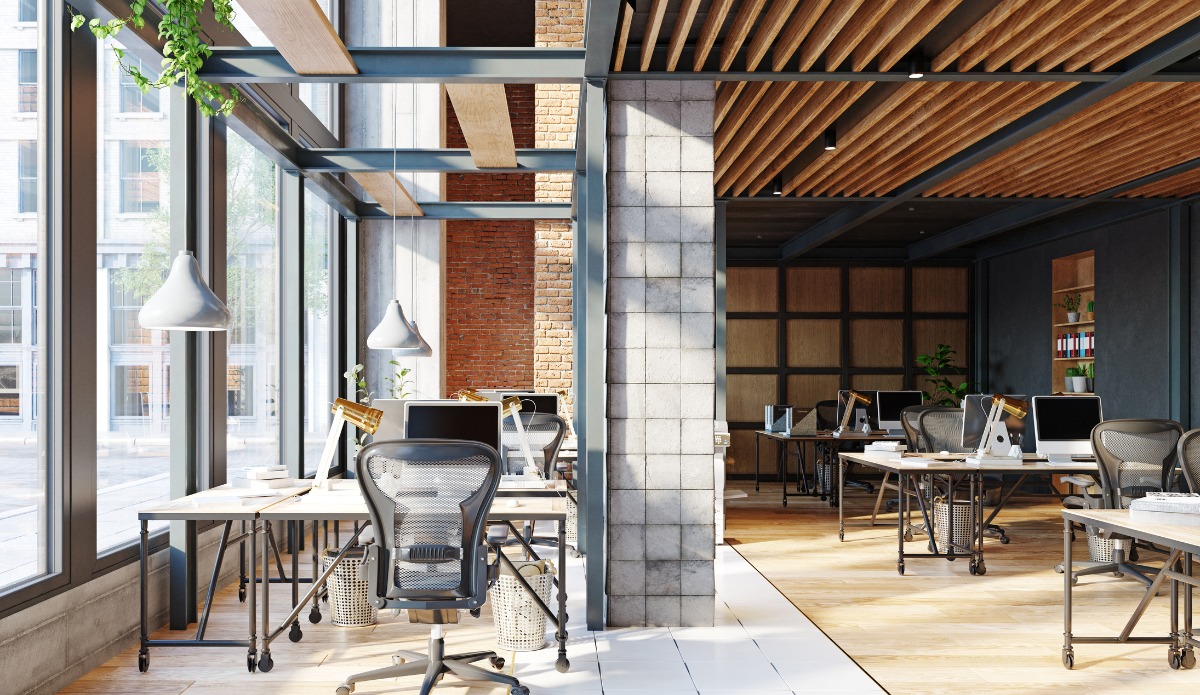 نورپردازی طبیعی و مصنوعی در فضای اداری