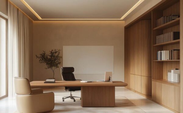 طراحی اتاق مدیریت مینیمال