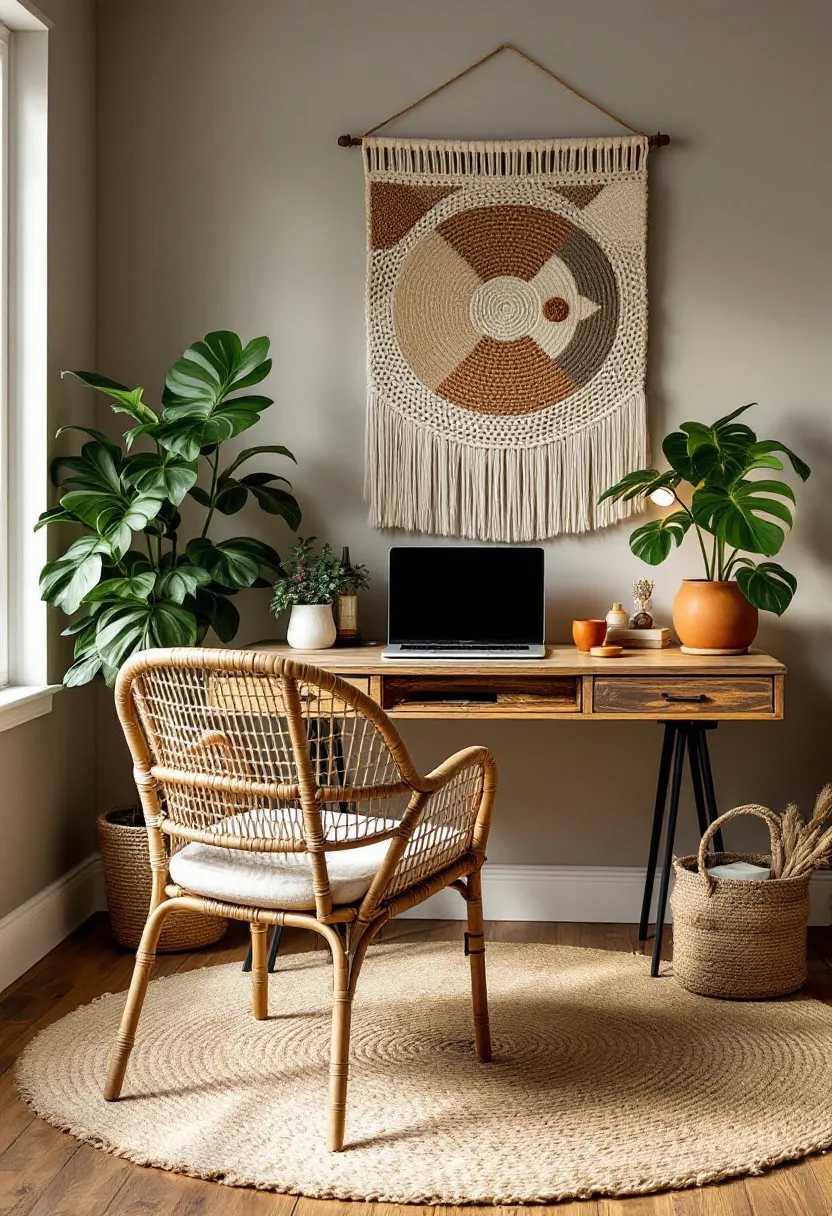 طراحی دفتر کار خانگی با الهام از طبیعت