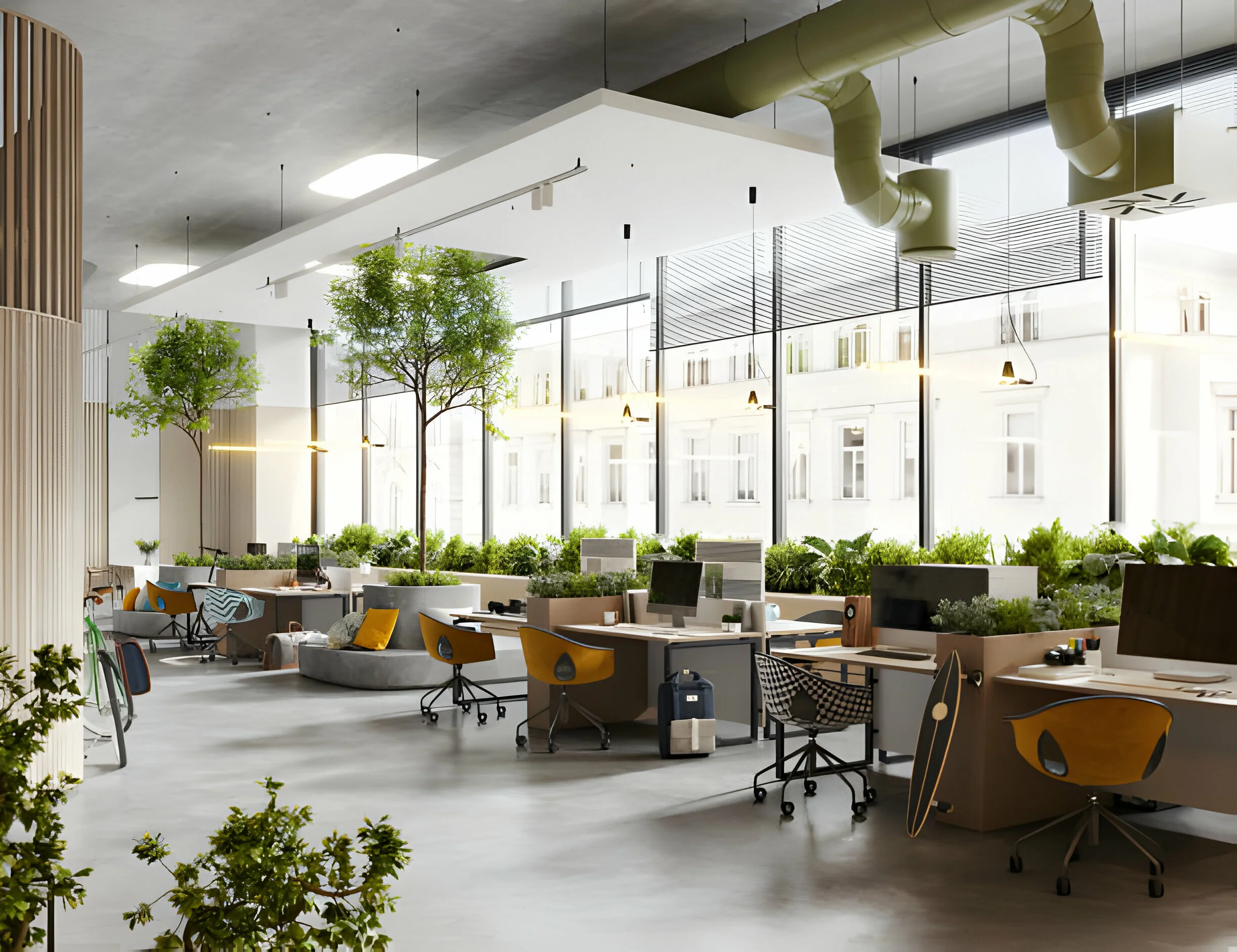 مبلمان اداری هماهنگ با دکوراسیون