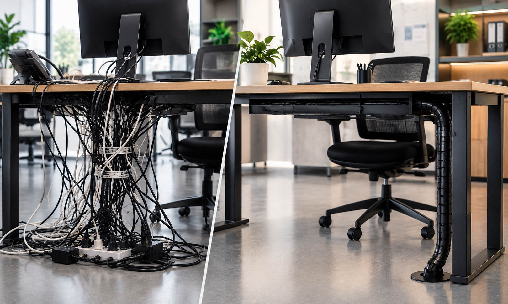 باکس مدیریت کابل میز اداری