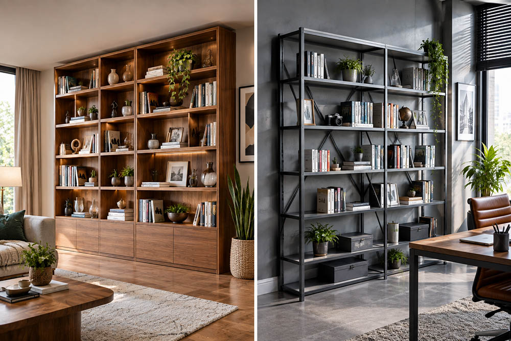 کتابخانه چوبی یا کتابخانه فلزی؛ کدام مناسب‌تر است؟